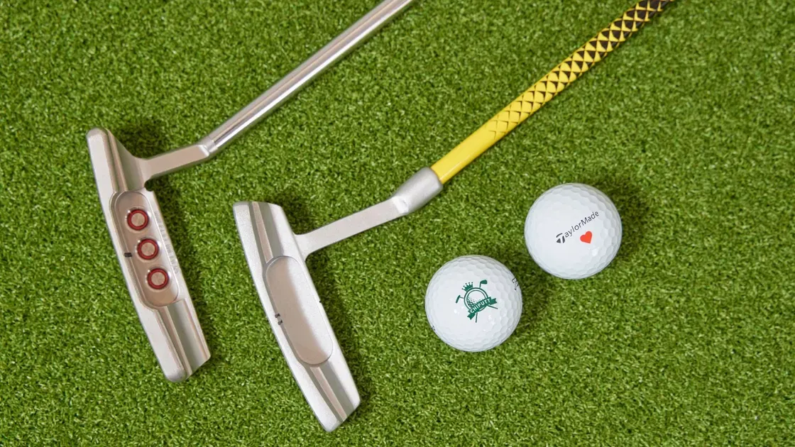 Green på en golfbana